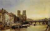 Notre Dame from the River Seine by James Webb